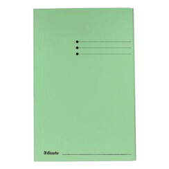 Dossiermap Esselte folio 3 kleppen manilla 275gr groen