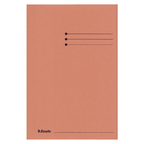 Esselte Chemise à 3 rabats Esselte folio manille 275g orange