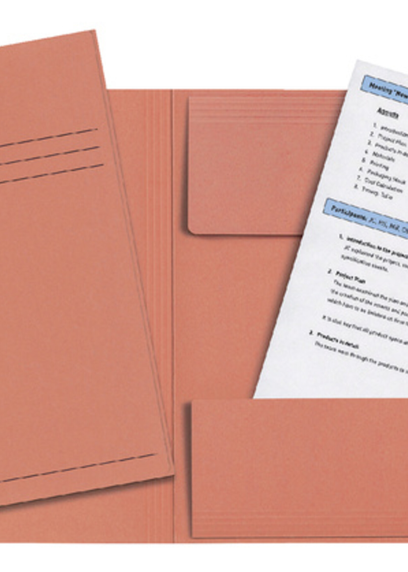 Esselte Dossiermap Esselte folio 3 kleppen manilla 275gr oranje