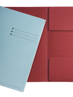 Esselte Dossiermap Esselte folio 3 kleppen manilla 275gr rood