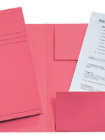 Esselte Dossiermap Esselte folio 3 kleppen manilla 275gr roze