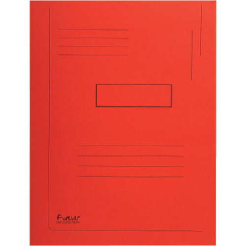 Exacompta Dossiermap Exacompta Forever A4 2 kleppen 290gr rood