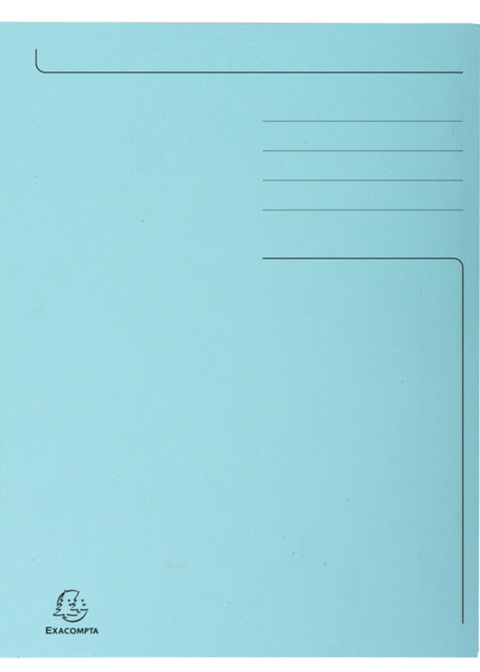 Exacompta Dossiermap Exacompta Forever A4 3 kleppen 280gr blauw