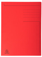 Exacompta Chemise Exacompta Forever 300g 3 rabats rouge