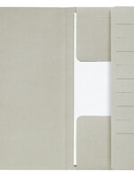 Jalema Dossiermap Secolor  Mammoet folio 3 kleppen 270gr grijs