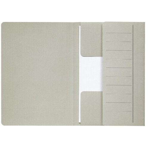 Jalema Dossiermap Secolor  Mammoet folio 3 kleppen 270gr grijs