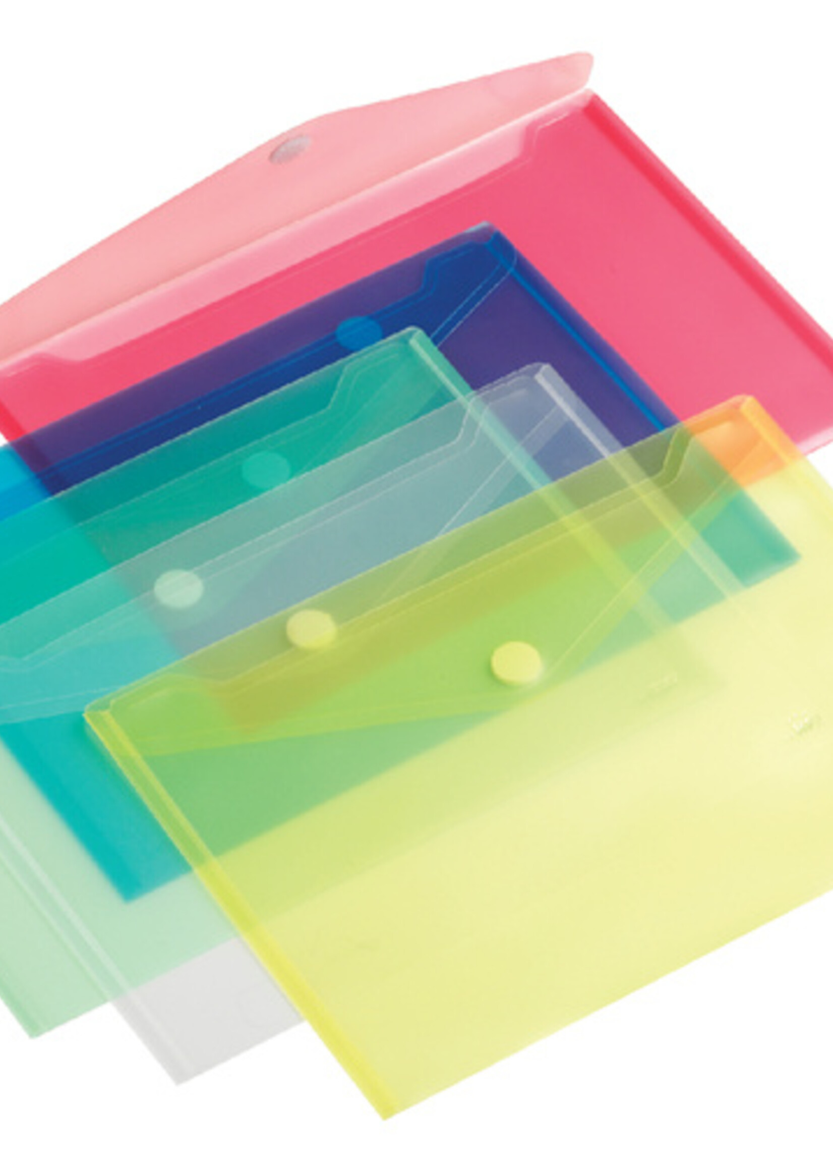 HF2 Enveloptas HF2 A4 335x240mm dwars PP transparant blauw