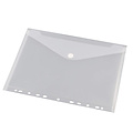 HF2 Pochette enveloppe HF2 A4 240x310mm 11 perf PP blanc