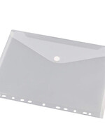 HF2 Pochette enveloppe HF2 A4 240x310mm 11 perf PP blanc