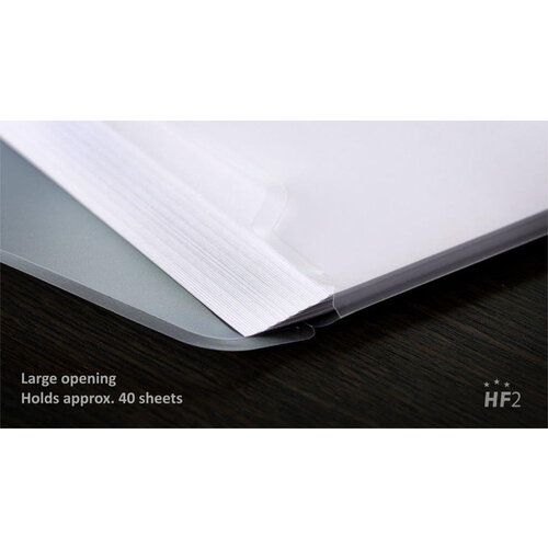 HF2 Pochette enveloppe HF2 A4 240x310mm 11 perf PP blanc