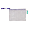 Tarifold Pochette rangement Tarifold avec zip 175x125mm PVC bleu