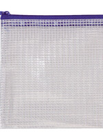 Tarifold Pochette rangement Tarifold avec zip 175x125mm PVC bleu