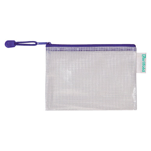 Tarifold Pochette rangement Tarifold avec zip 175x125mm PVC bleu