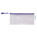 Tarifold Pochette rangement Tarifold avec zip 250x115mm PVC bleu