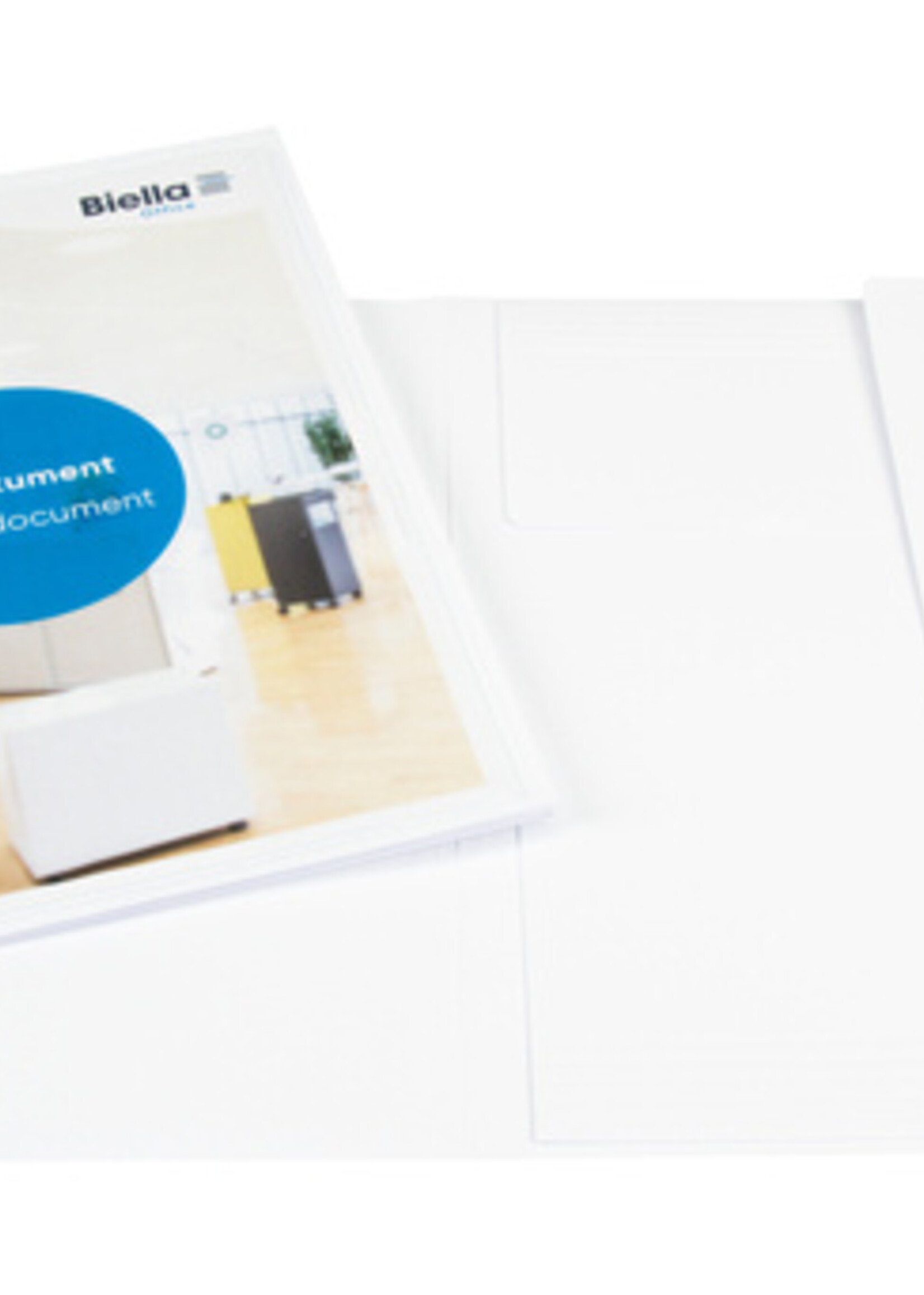 Biella Offertemap Pearl 2 A4 met insteektas 3 kleppen wit