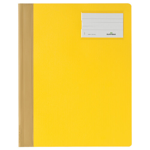 Durable Chemise à lamelle Durable A4 PVC porte-étiquette jaune