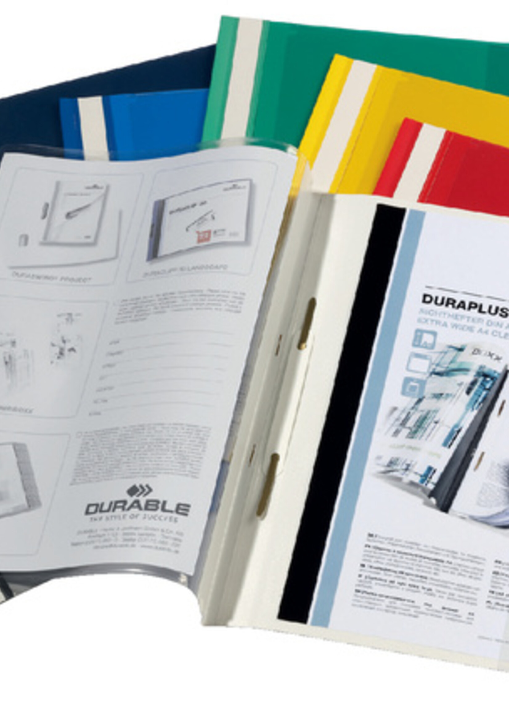 Durable Snelhechtmap Durable Duraplus A4 blauw