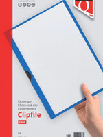 Quantore Chemise à clip Quantore A4 3mm bleu foncé