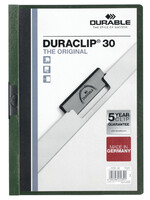Durable Klemmap Durable Duraclip A4 3mm 30 vellen donkergroen