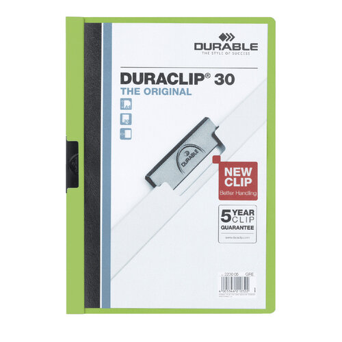 Durable Klemmap Durable Duraclip A4 3mm 30 vellen groen