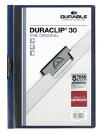 Durable Klemmap Durable Duraclip A4 3mm 30 vellen nachtblauw