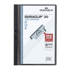 Klemmap Durable Duraclip A4 3mm 30 vellen zwart