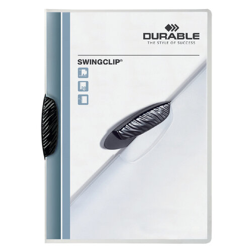 Durable Klemmap Durable Swingclip 30 vellen zwart