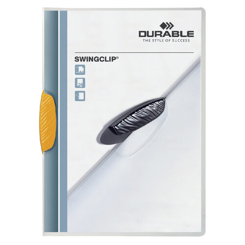 Durable Klemmap Durable Swingclip 30 vellen geel