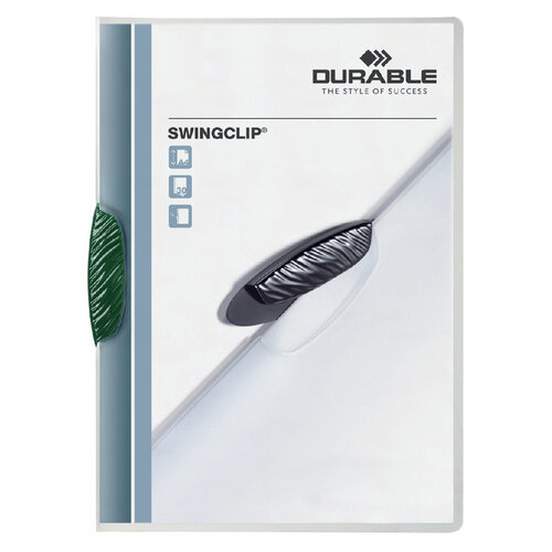 Durable Klemmap Durable Swingclip 30 vellen groen