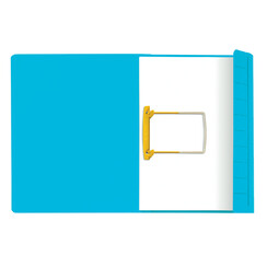 Clipmap  Secolor folio 1 klep 270gr blauw