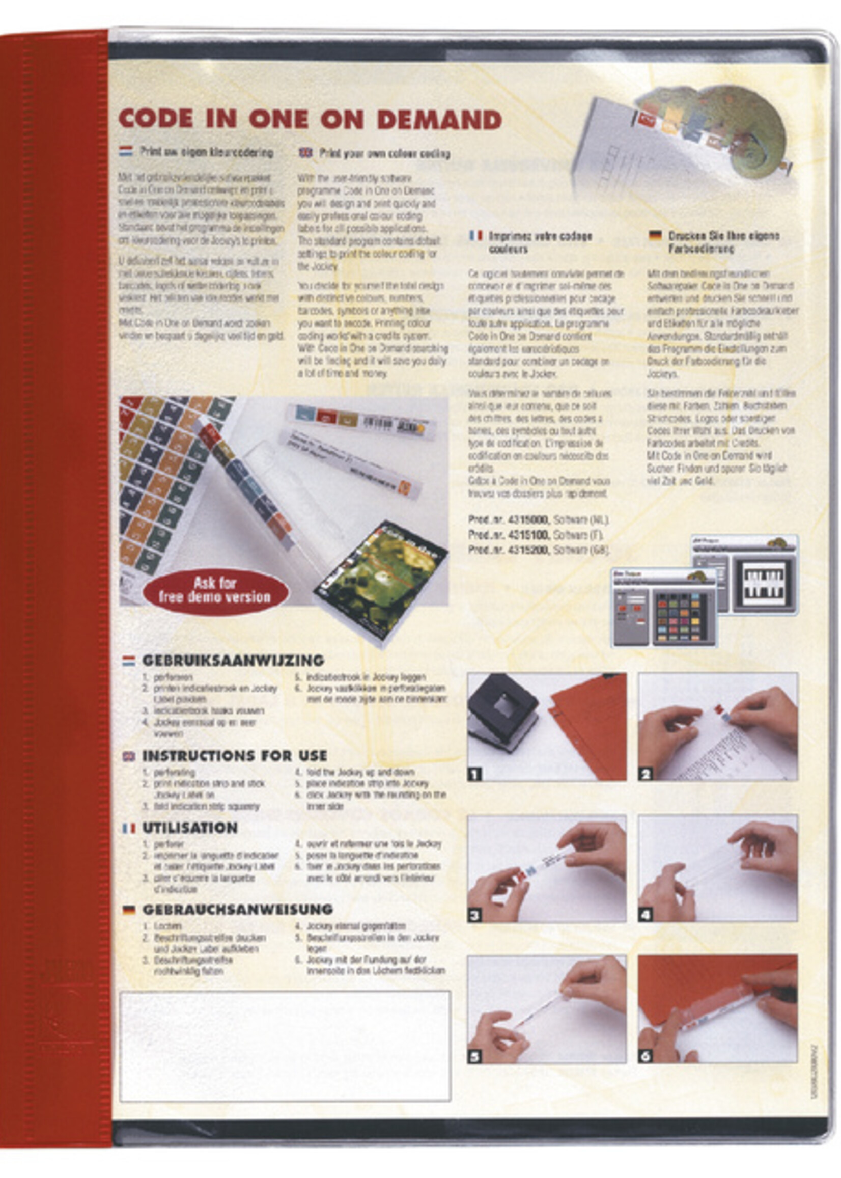 Jalema Offertemap Jalema + clip A4 rood