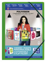 Oxford Chemise à élastique Oxford Polyvision A4 vert