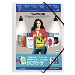 Chemise à élastique Osford Polyvision A4 transparent