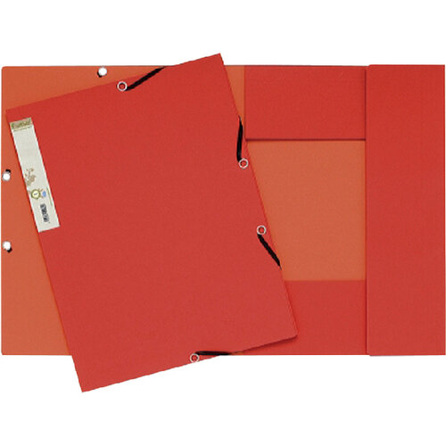 Exacompta Elastomap Exacompta Forever A4 3 kleppen 380gr rood