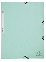 Exacompta Chemise à élastique Exacompta Aquarel 3 rabats A4 carton lustré vert
