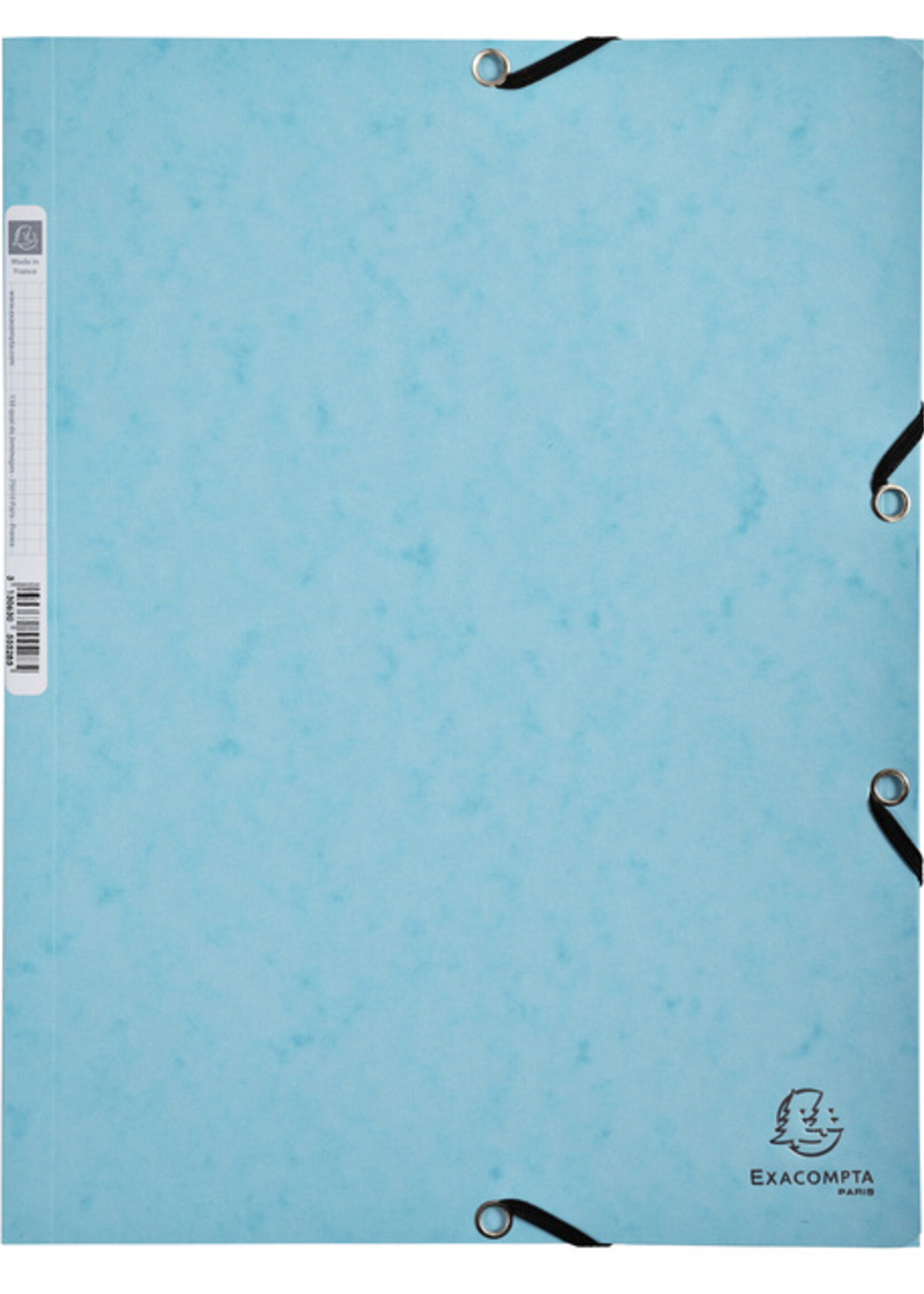 Exacompta Elastomap Exacompta Aquarel A4 3 kleppen 400gr glanskarton assorti