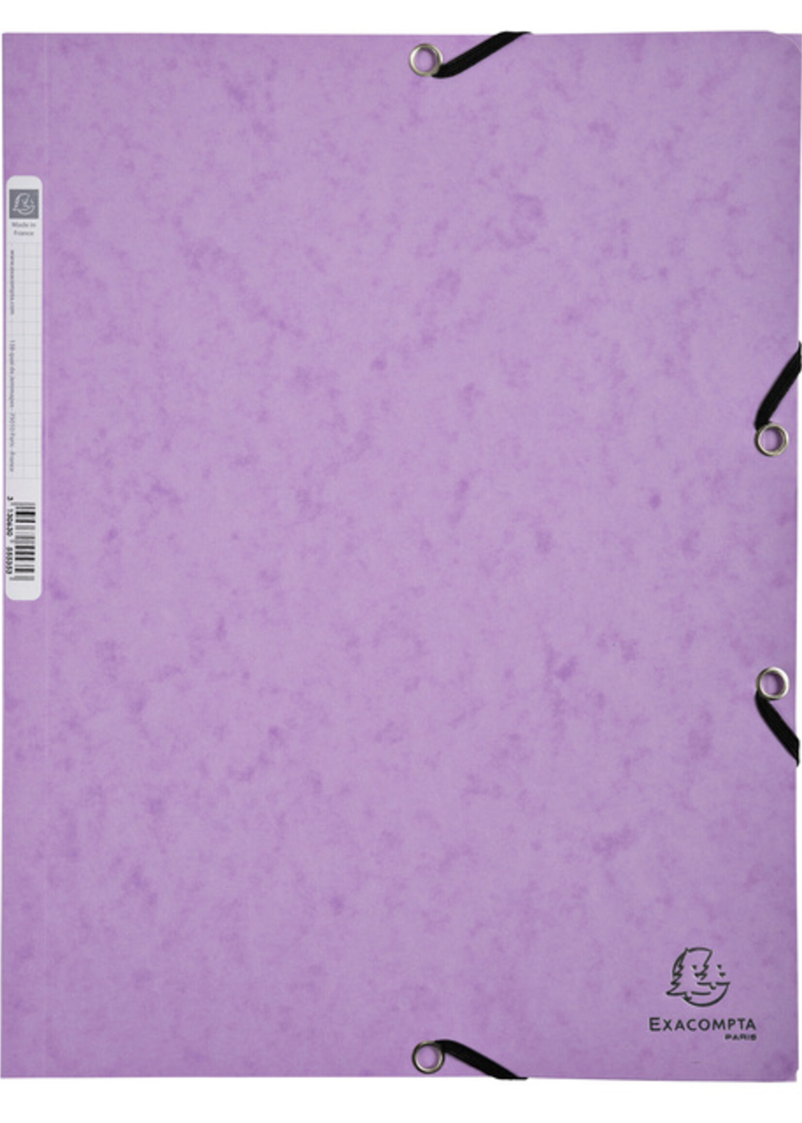 Exacompta Elastomap Exacompta Aquarel A4 3 kleppen 400gr glanskarton assorti