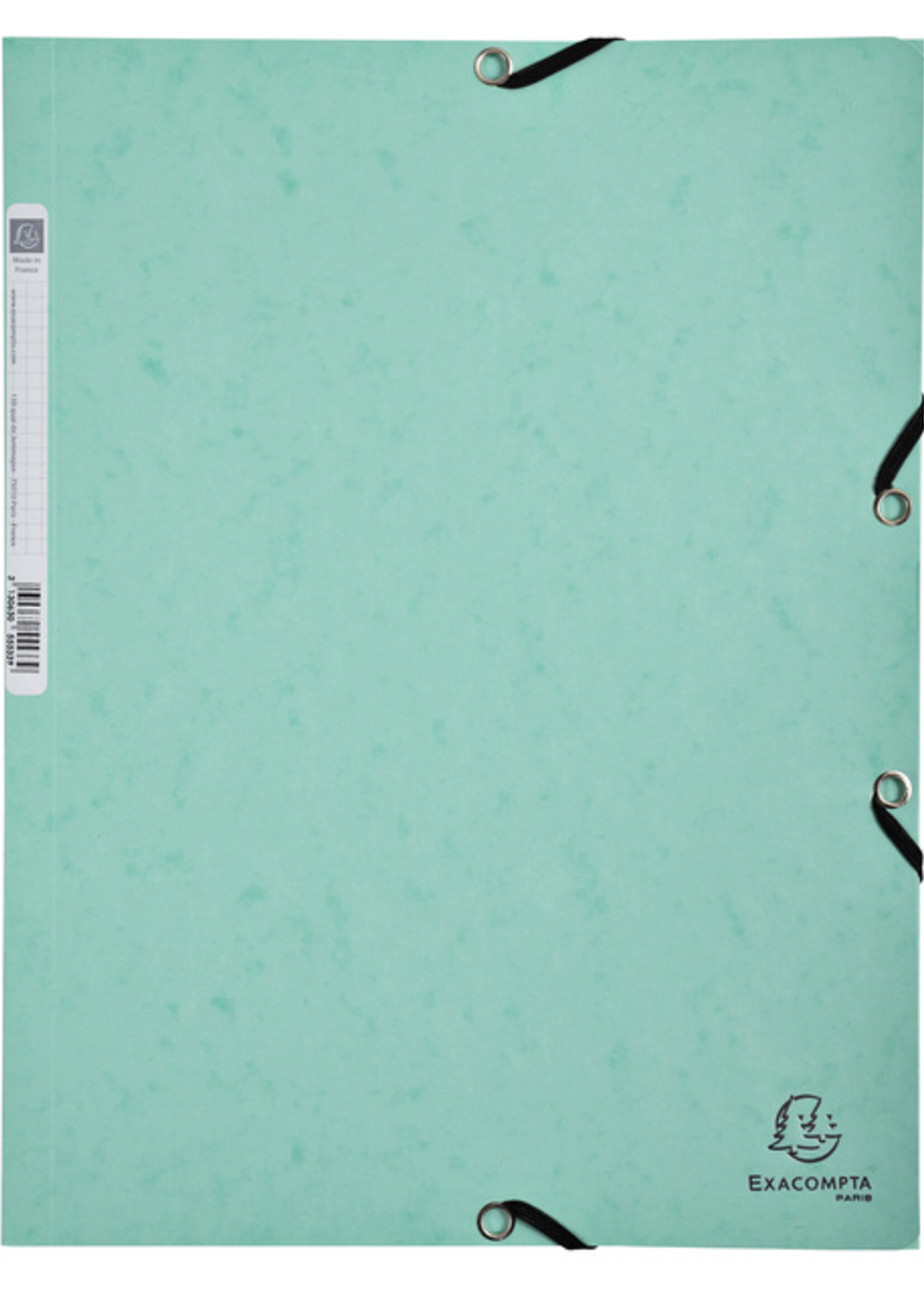 Exacompta Elastomap Exacompta Aquarel A4 3 kleppen 400gr glanskarton assorti