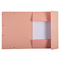 Exacompta Chemise à élastique Exacompta Aquarel 3 rabats A4 carton lustré rose