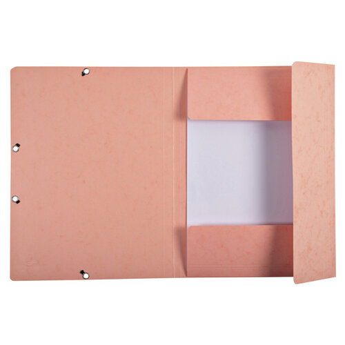 Exacompta Chemise à élastique Exacompta Aquarel 3 rabats A4 carton lustré rose