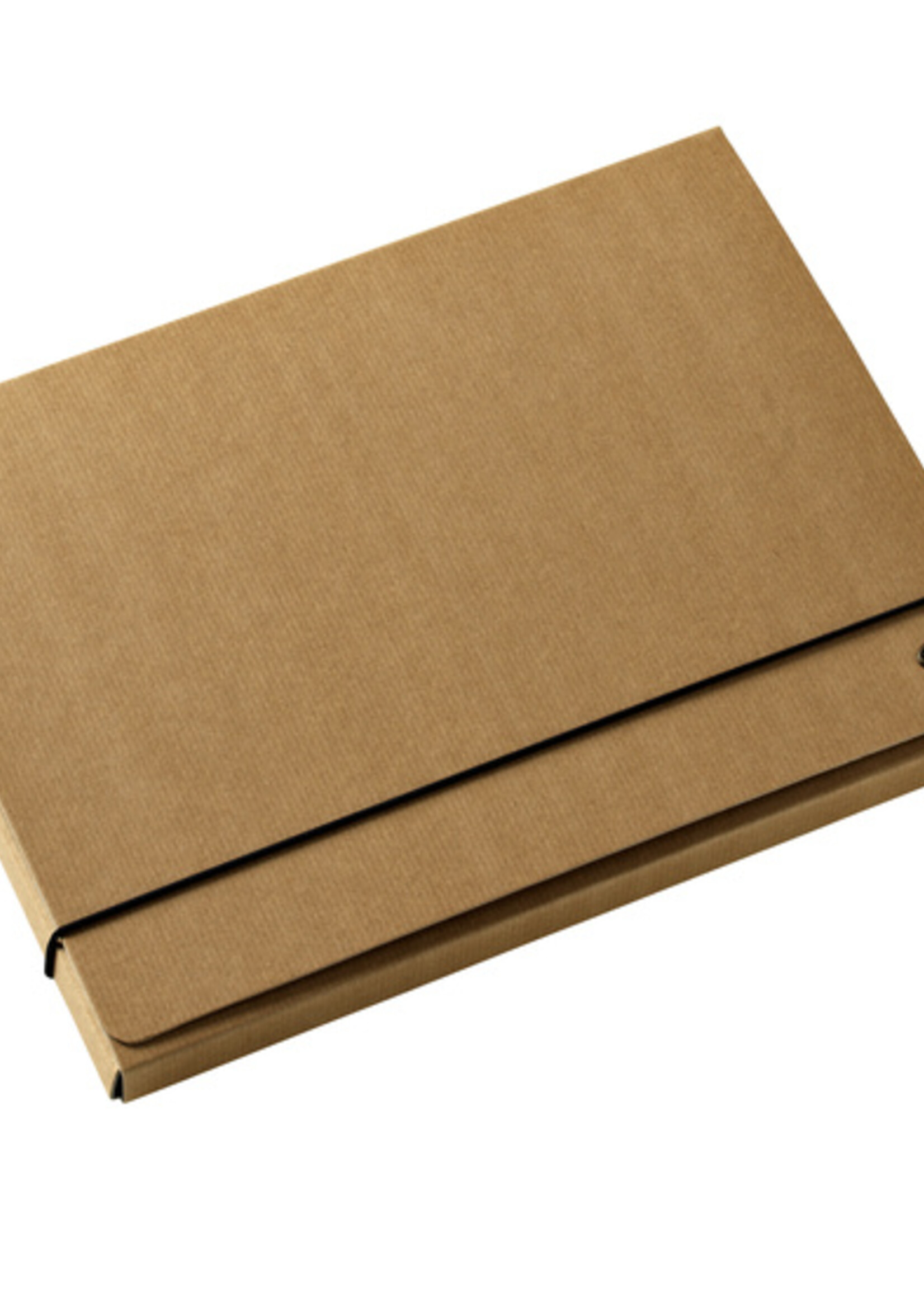 Multo Elastobox Multo Kraft Line A4 3 kleppen 850gr bruin