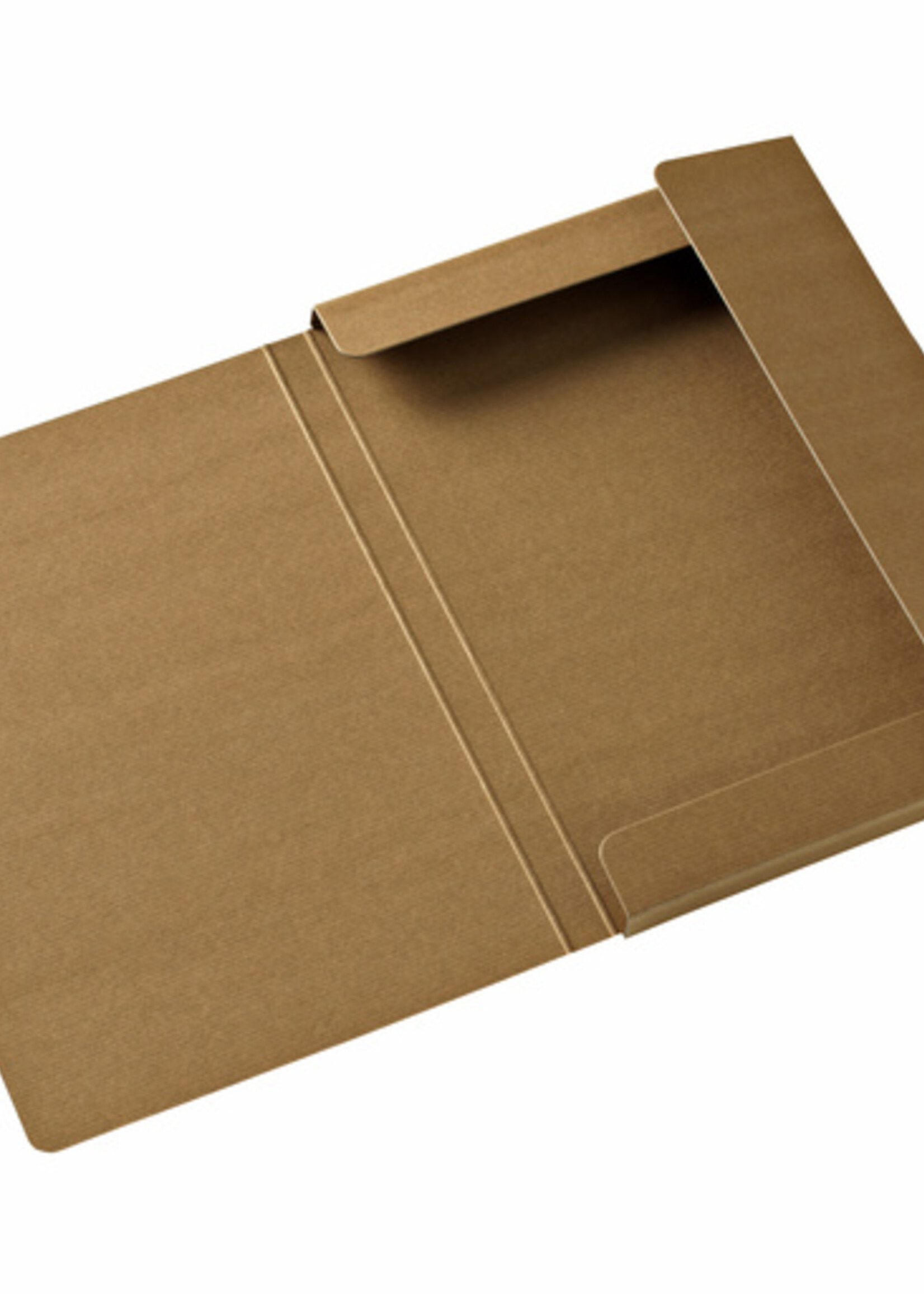 Multo Elastobox Multo Kraft Line A4 3 kleppen 850gr bruin