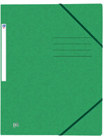 Oxford Elastomap Oxford Top File+ A4 3 kleppen 390gr groen