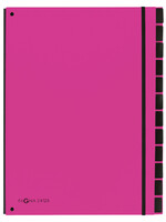 PAGNA Trieur Pagna Trend A4 12 intercalaires rose foncé