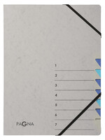 PAGNA Trieur Pagna Easy A4 7 intercalaires bleu clair/bleu foncé