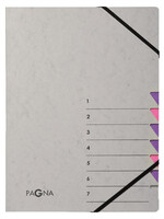 PAGNA Trieur Pagna Easy A4 7 intercalaires violet/rose
