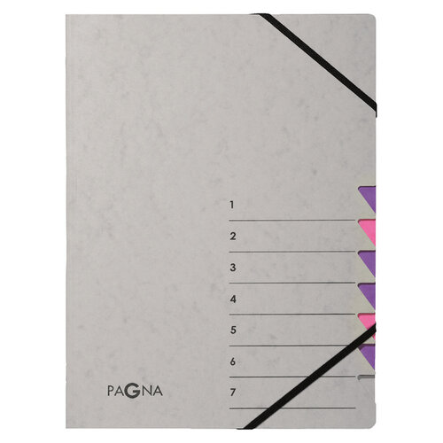 PAGNA Trieur Pagna Easy A4 7 intercalaires violet/rose