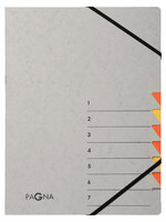 PAGNA Trieur Pagna Easy A4 7 intercalaires jaune/orange