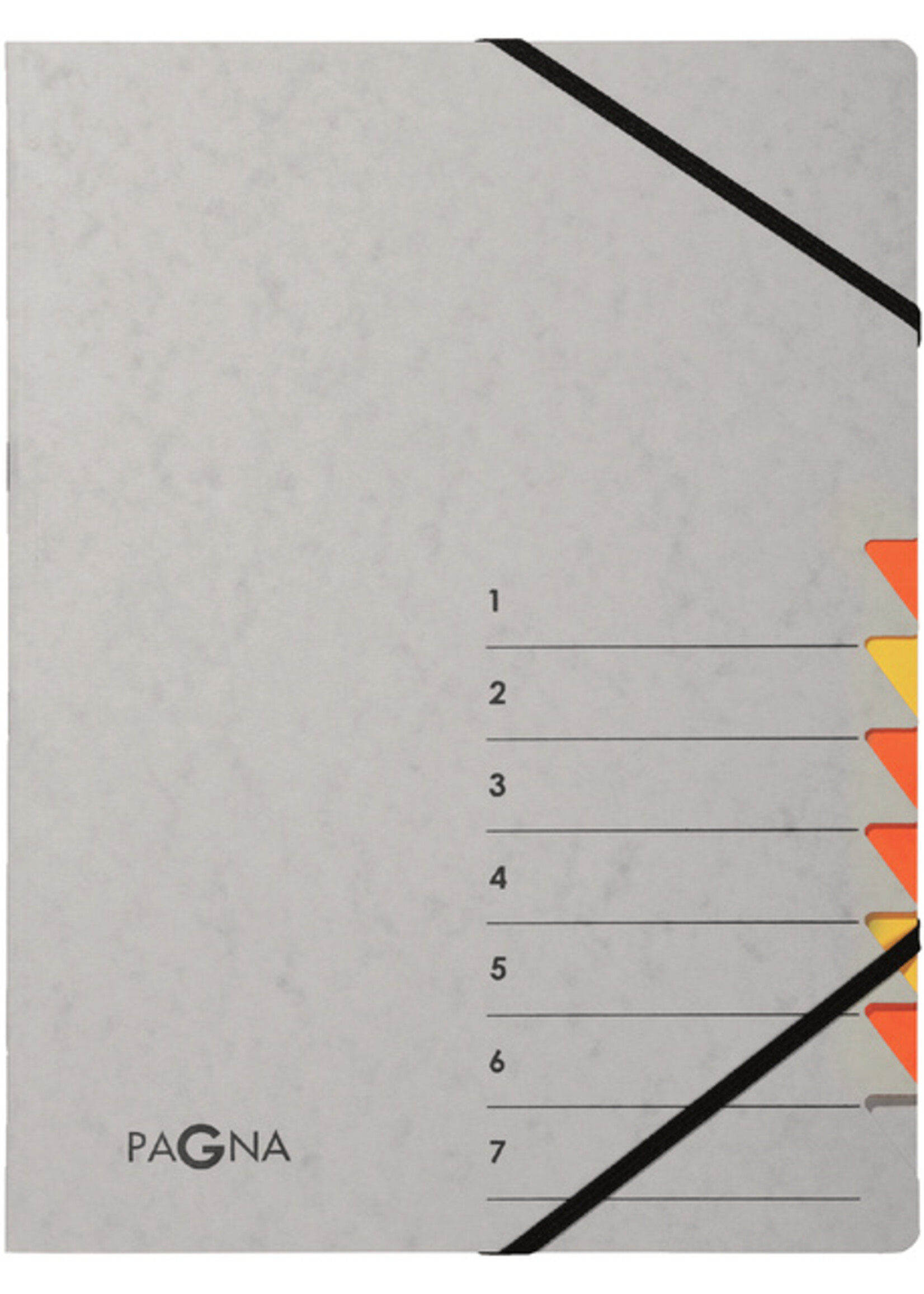 PAGNA Trieur Pagna Easy A4 7 intercalaires jaune/orange