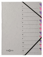 PAGNA Trieur Pagna Easy A4 12 intercalaires gris/lilas